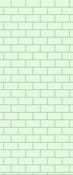 Green Subway Tile Acrylic Shower Wall Panel 2440mm x 1220mm - CladdTech