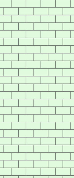 Green Subway Tile Acrylic Shower Wall Panel 2440mm x 1220mm - CladdTech