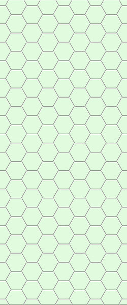 Green Hexagon Tile Acrylic Shower Wall Panel 2440mm x 1220mm (3mm Thick) - CladdTech