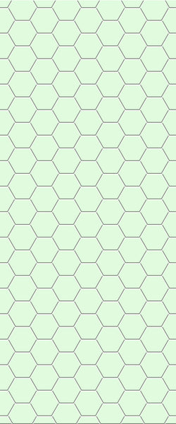 Green Hexagon Tile Acrylic Shower Wall Panel 2440mm x 1220mm (3mm Thick) - CladdTech