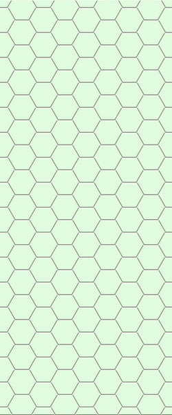 Green Hexagon Tile Acrylic Shower Wall Panel 2440mm x 1220mm (3mm Thick) - CladdTech