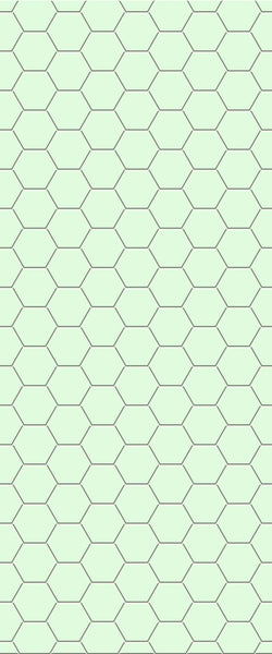 Green Hexagon Tile Acrylic Shower Wall Panel 2440mm x 1220mm (3mm Thick) - CladdTech