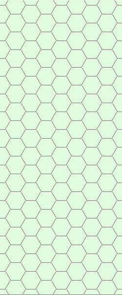 Green Hexagon Tile Acrylic Shower Wall Panel 2440mm x 1220mm (3mm Thick) - CladdTech