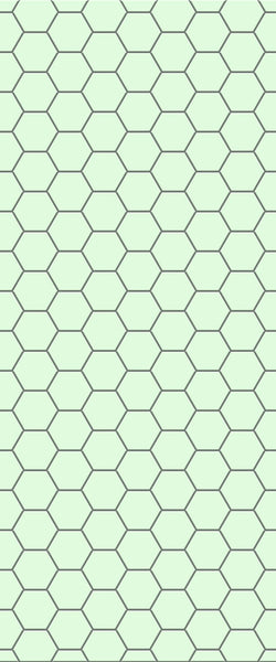 Green Hexagon Tile Acrylic Shower Wall Panel 2440mm x 1220mm (3mm Thick) - CladdTech