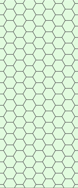 Green Hexagon Tile Acrylic Shower Wall Panel 2440mm x 1220mm (3mm Thick) - CladdTech