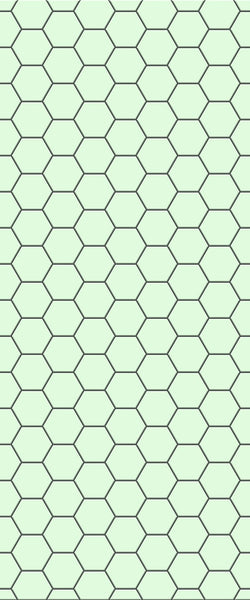 Green Hexagon Tile Acrylic Shower Wall Panel 2440mm x 1220mm (3mm Thick) - CladdTech