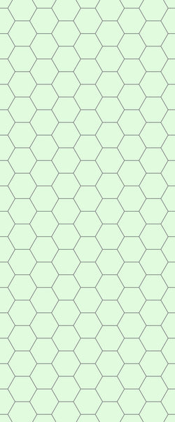 Green Hexagon Tile Acrylic Shower Wall Panel 2440mm x 1220mm (3mm Thick) - CladdTech