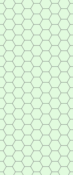 Green Hexagon Tile Acrylic Shower Wall Panel 2440mm x 1220mm (3mm Thick) - CladdTech