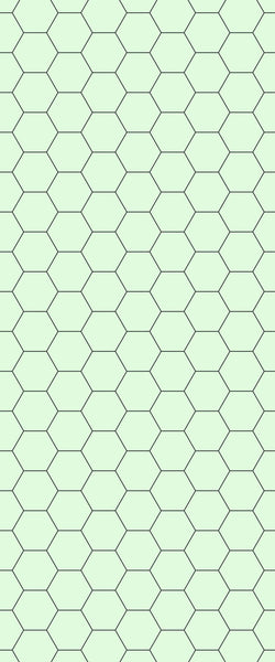 Green Hexagon Tile Acrylic Shower Wall Panel 2440mm x 1220mm (3mm Thick) - CladdTech