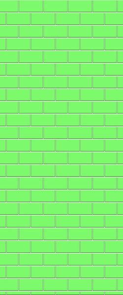 Green Subway Tile Acrylic Shower Wall Panel 2440mm x 1220mm - CladdTech