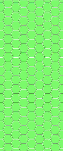 Green Hexagon Tile Acrylic Shower Wall Panel 2440mm x 1220mm (3mm Thick) - CladdTech