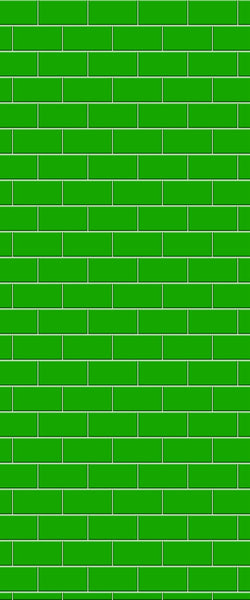 Green Subway Tile Acrylic Shower Wall Panel 2440mm x 1220mm - CladdTech