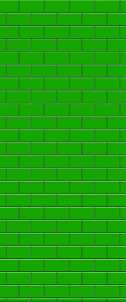 Green Subway Tile Acrylic Shower Wall Panel 2440mm x 1220mm - CladdTech