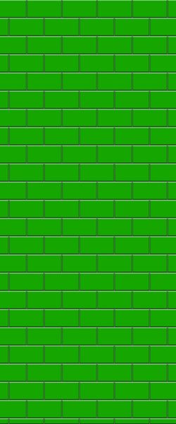 Green Subway Tile Acrylic Shower Wall Panel 2440mm x 1220mm - CladdTech