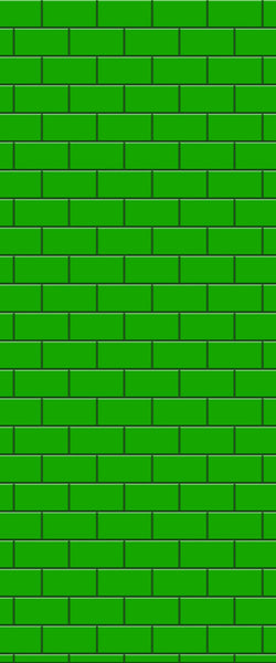 Green Subway Tile Acrylic Shower Wall Panel 2440mm x 1220mm - CladdTech