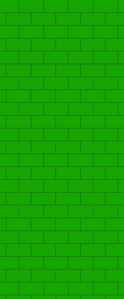 Green Subway Tile Acrylic Shower Wall Panel 2440mm x 1220mm - CladdTech