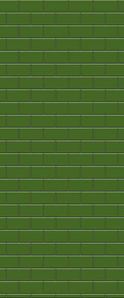 Green Subway Tile Acrylic Shower Wall Panel 2440mm x 1220mm - CladdTech