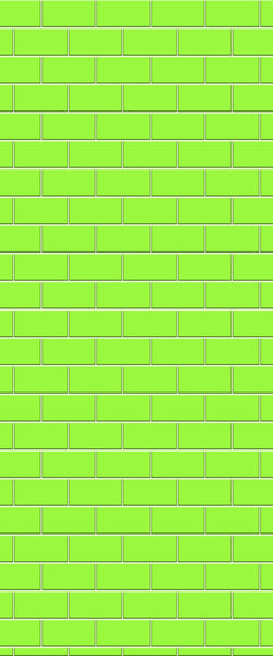 Green Subway Tile Acrylic Shower Wall Panel 2440mm x 1220mm - CladdTech