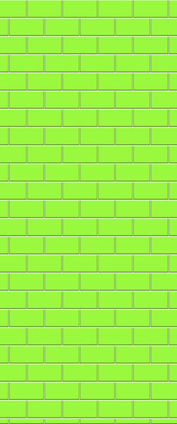 Green Subway Tile Acrylic Shower Wall Panel 2440mm x 1220mm - CladdTech