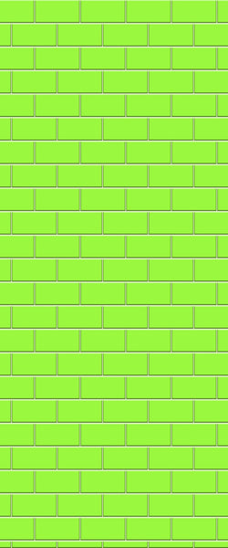 Green Subway Tile Acrylic Shower Wall Panel 2440mm x 1220mm - CladdTech