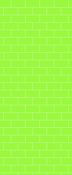 Green Subway Tile Acrylic Shower Wall Panel 2440mm x 1220mm - CladdTech