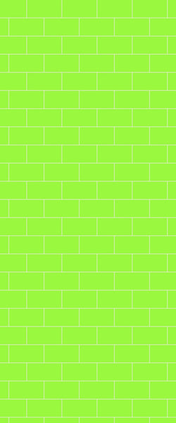 Green Subway Tile Acrylic Shower Wall Panel 2440mm x 1220mm - CladdTech