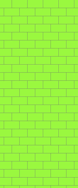 Green Subway Tile Acrylic Shower Wall Panel 2440mm x 1220mm - CladdTech