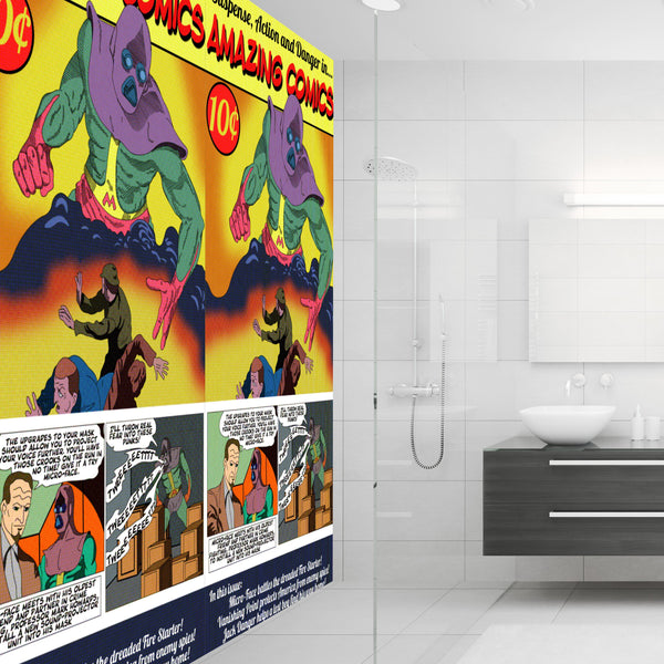 Amazing Comics Acrylic Wall Panels Home Decor Wall Panels 2440mmm x 1220mm - CladdTech