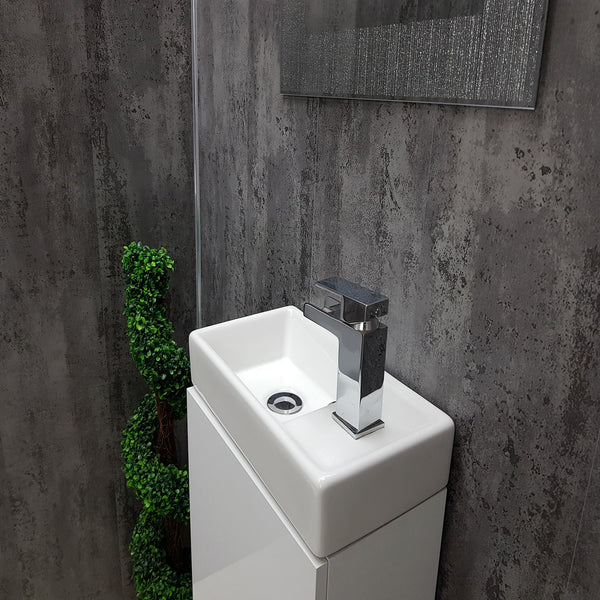 Anthracite Mist Grey Bathroom Wall Panels PVC 5mm Thick Cladding 2.6m x 250mm - Claddtech