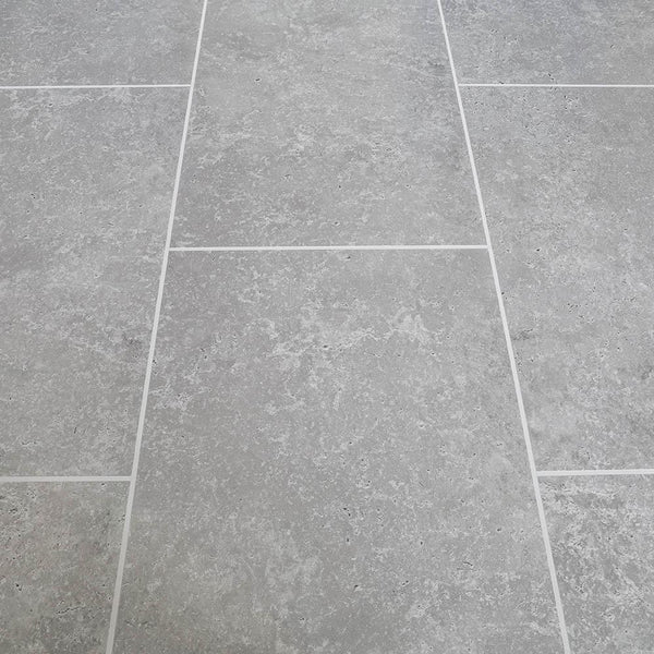 Concrete Grey Tile Groove Bathroom Wall Panels 8mm Shower Cladding - Claddtech