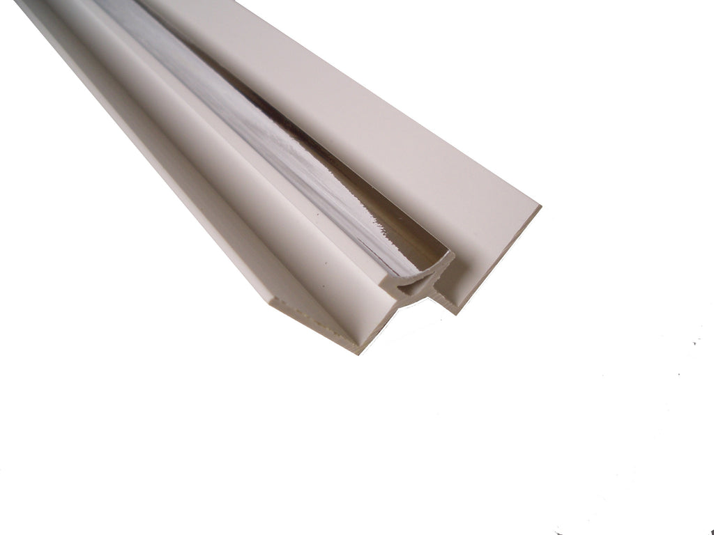 Internal Corner Trim, Chrome Finish for 10mm Shower Panels 2.4m Long Claddtech Trade