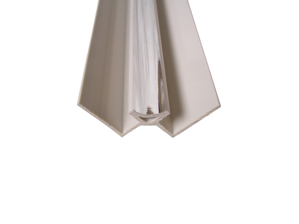 Internal Corner Trim, Chrome Finish for 10mm Shower Panels 2.4m Long Claddtech Trade
