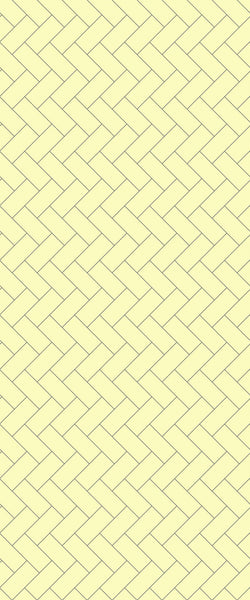 Yellow Diagonal Herringbone Tile Acrylic Shower Wall Panel 2440mm x 1220mm (3mm Thick) - CladdTech