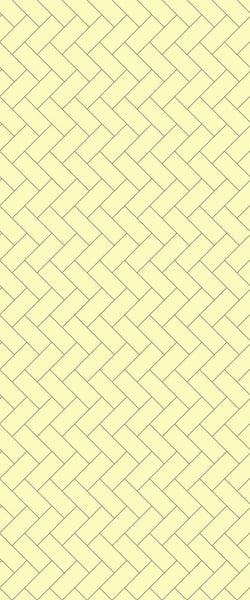 Yellow Diagonal Herringbone Tile Acrylic Shower Wall Panel 2440mm x 1220mm (3mm Thick) - CladdTech