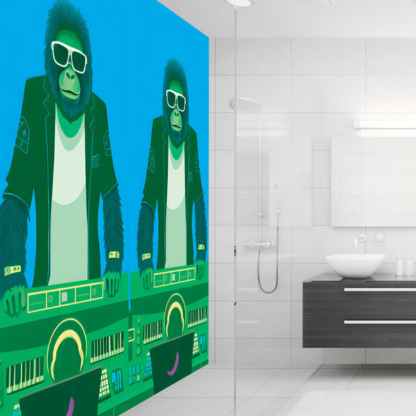 DJ Orangutan Acrylic Wall Panels Home Decor Wall Panels 2440mmm x 1220mm - CladdTech
