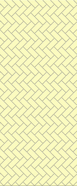 Yellow Diagonal Herringbone Tile Acrylic Shower Wall Panel 2440mm x 1220mm (3mm Thick) - CladdTech