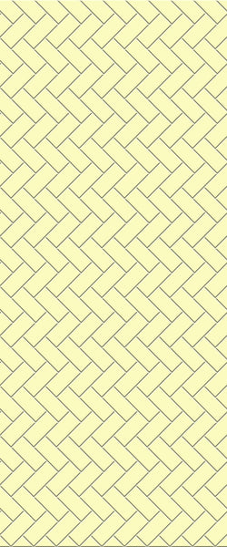 Yellow Diagonal Herringbone Tile Acrylic Shower Wall Panel 2440mm x 1220mm (3mm Thick) - CladdTech