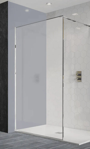 Grey Accent Acrylic Shower Wall Panels Home Decor Wall Panels 2440mmm x 1220mm - CladdTech