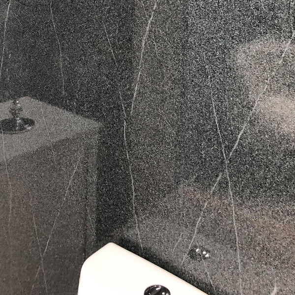 Grey Granite Large 10mm Thick Bathroom Wall PVC Cladding Panels - Claddtech