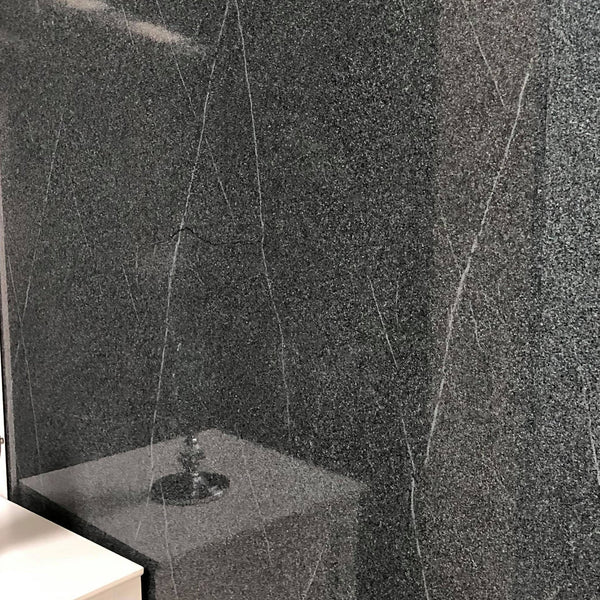 Grey Granite Large 10mm Thick Bathroom Wall PVC Cladding Panels - Claddtech