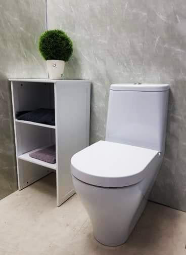 Grey Marble Bathroom Wall Panels PVC 8mm Thick Cladding 2.6m x 250mm - Claddtech