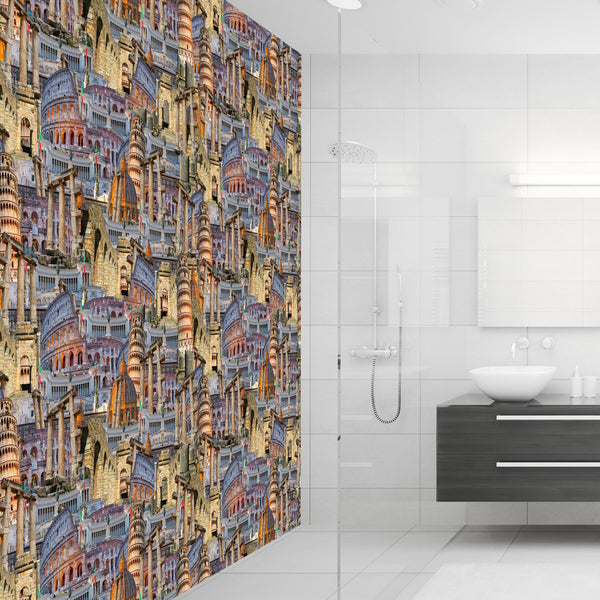 Historic Italy Acrylic Wall Panels Home Decor 2440mmm x 1220mm - CladdTech