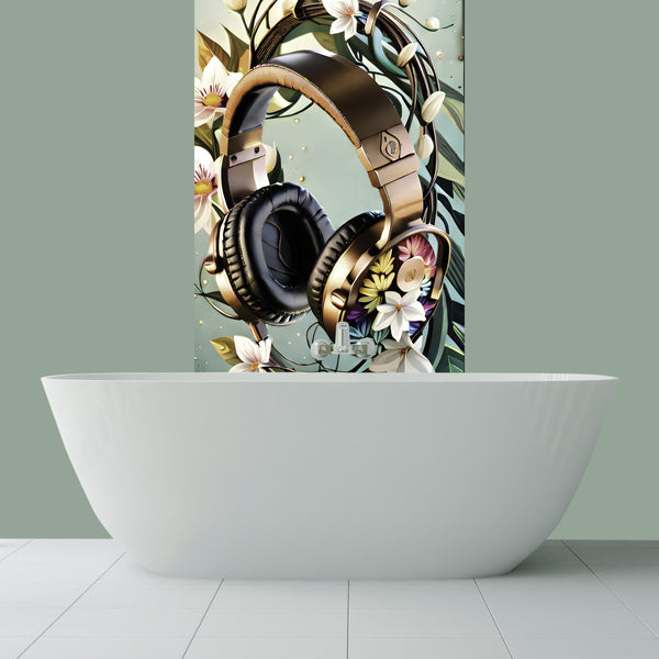 Luxury Headphones Acrylic Wall Panels Home Decor Wall Panels 2440mmm x 1220mm - CladdTech