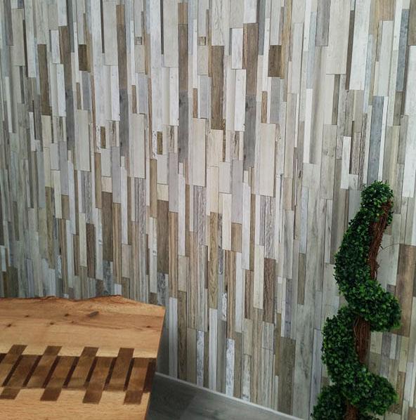 Marino Natural Wood Bathroom Wall Panels PVC 8mm Thick Cladding 2.6m x 0.25m (Pack of 4) - Claddtech