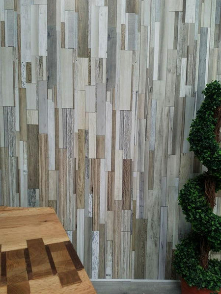 Marino Natural Wood Bathroom Wall Panels PVC 8mm Thick Cladding 2.6m x 0.25m (Pack of 4) - Claddtech