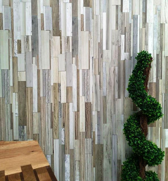 Marino Natural Wood Bathroom Wall Panels PVC 8mm Thick Cladding 2.6m x 0.25m (Pack of 4) - Claddtech