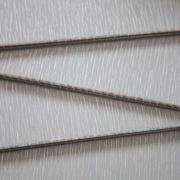 Silver Silk Bathroom 5mm Wall Panels Shower Cladding 2.6m x 0.25m - Claddtech