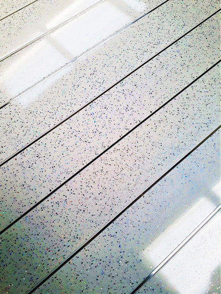 Platinum Sparkle & Chrome 5mm Ceiling Cladding For Bathrooms - Claddtech