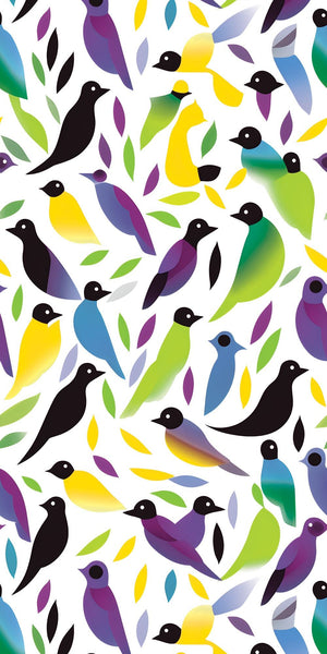 Abstract Birds Acrylic Wall Panels Home Decor Wall Panels 2440mmm x 1220mm - CladdTech