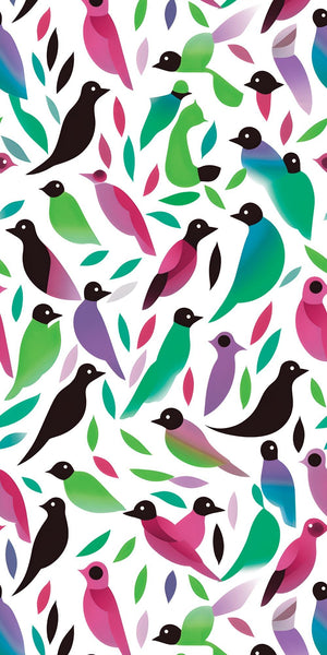 Abstract Birds Acrylic Wall Panels Home Decor Wall Panels 2440mmm x 1220mm - CladdTech